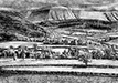 Black Mountains from Clyro, Charcoal on Swanson Cartridge, 59.5 x 84.2cm, 2008