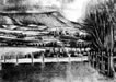 Firle Beacon (Wilmington), Litho crayon on paper, 29.5 x 41.7 cm, 1992